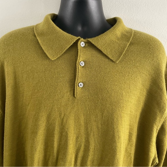 Linea Uomo moss green wool blend sweater size XXL (H1) - Picture 2 of 5